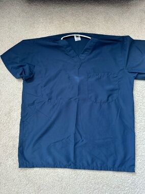 Medline PerforMAX Navy Blue Medical Scrub Top and Bottom Set